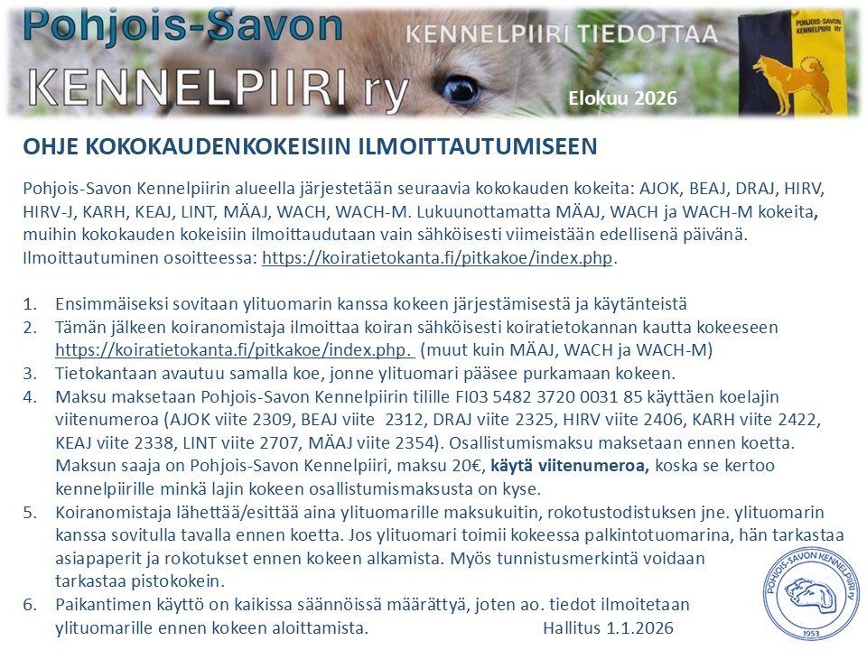 kokokaudenkokeet ohje2026